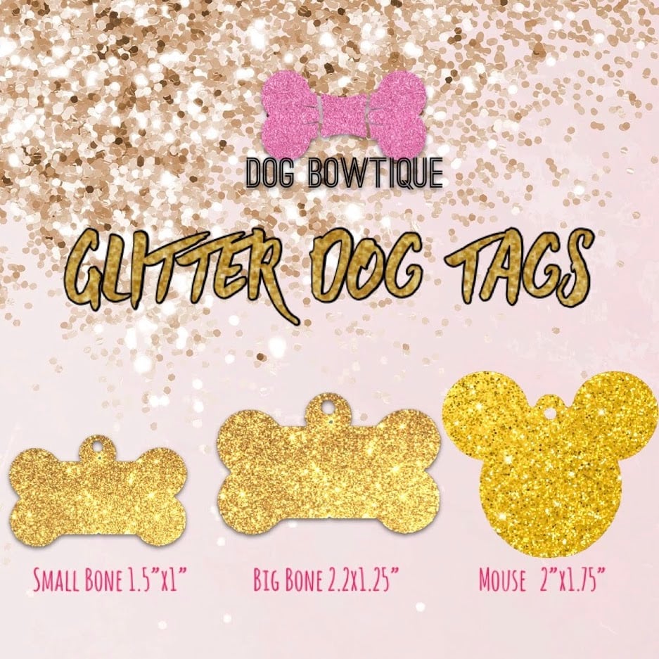 Glitter Tags dogbowtique